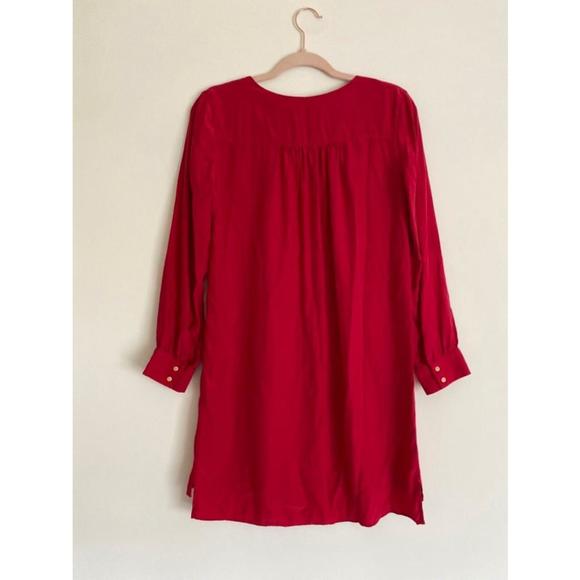 Women's Amanda Uprichard Red Silk Dress Size S - Picture 4 of 6